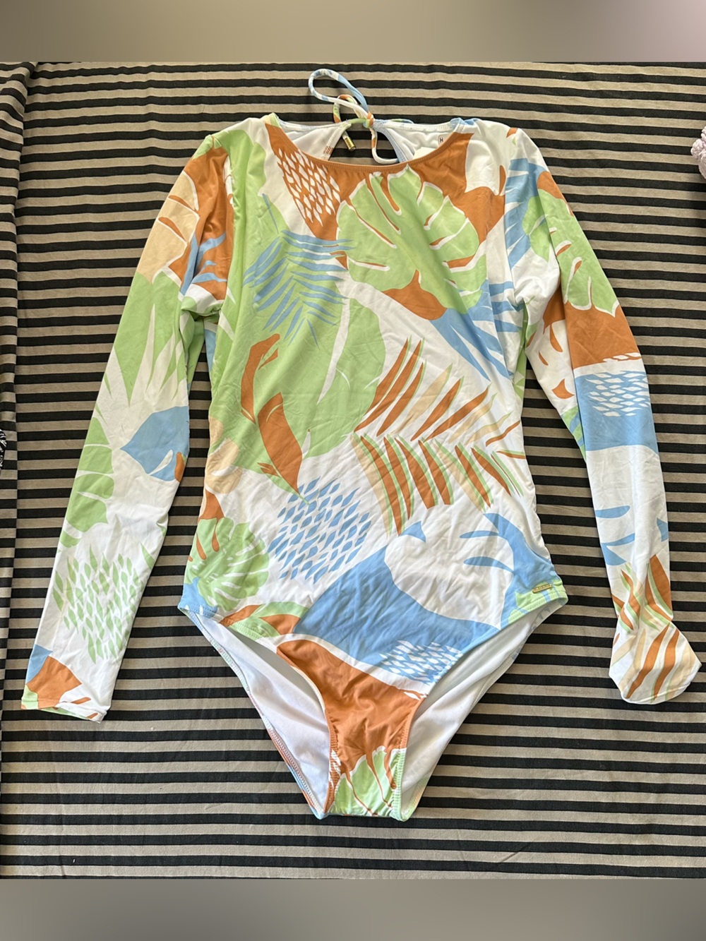 Roxy multicolor (green, orange, white) baby one-piece
